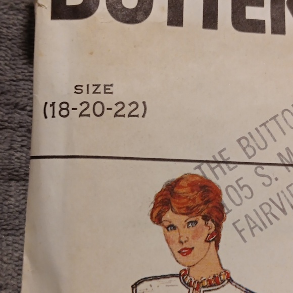 1960s UNCUT Size 18-20-22 Misses' Dresses Butterick Vintage Pattern, Boho Retro - Picture 3 of 8